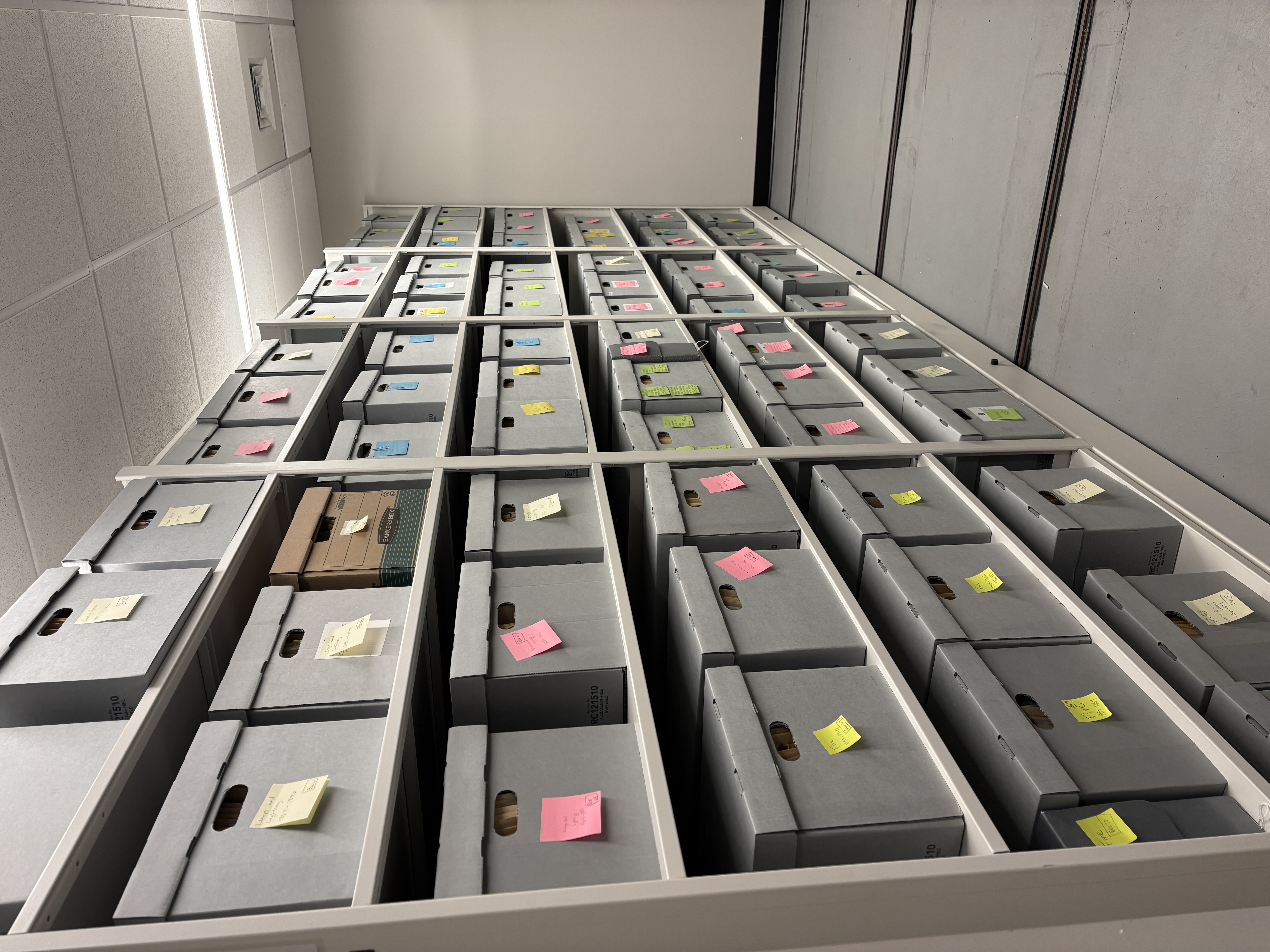 City of Cambridge Archives file room